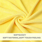 JIAHANNHA Yellow Throw Blanket Fleece Blanket Throw Size, Super Soft Cozy Plush - Image 4
