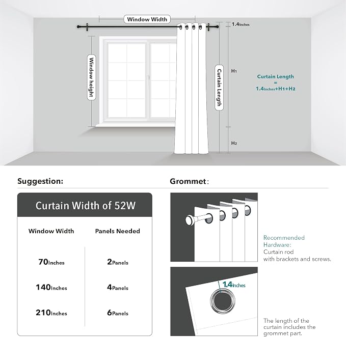 Deconovo Pink Blackout Curtains - Image 6