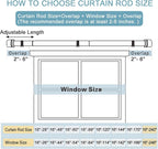 Byondeth Curtain Rods for Windows 16 to 240 Inches Adjustable Length 1 Inch - Image 4
