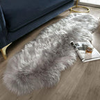 Ashler faux fur rug, Fluffy Shaggy Area Rug Ultra Soft 2 x 6 Feet Sheepskin Fur by AshlerHomeDeco