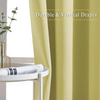 NICETOWN Room Darkening Paler Yellow Curtains & Drapes - Image 5
