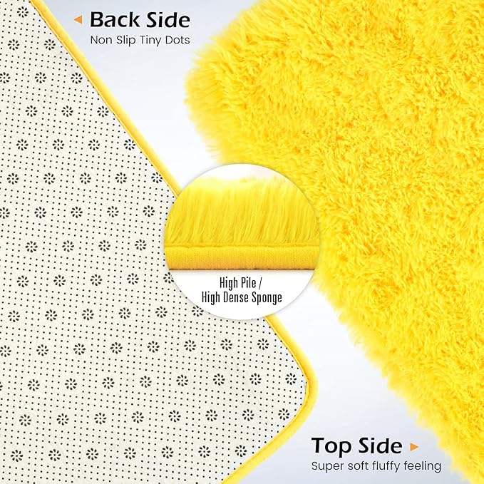 Amearea Premium Soft Fluffy Rug Modern Shag Carpet, 8x10 Feet, Fuzzy Shaggy Rugs - Image 4
