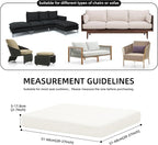 Outdoor Cushion Covers Set, Replacement - Image 2