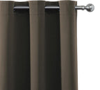 LEMOMO Blackout Curtains 66 x 95 inch/Chocolate Brown Curtains Set of 2 - Image 6
