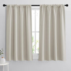 RYB HOME Short Curtains for Bedroom, Room Darkening Insulated Summer Heat Light by RYBHOME