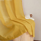 NICETOWN Semi Sheer Curtains Flax Linen Texture, Grommet Retro Window Treatment - Image 8