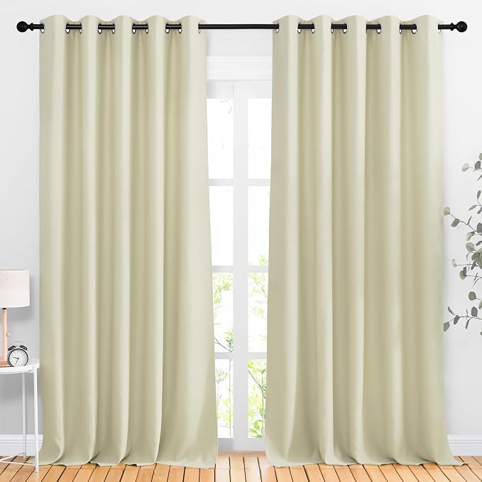NICETOWN Room Darkening Curtains Extra Long 110 Inches, Grommet Thermal by NICETOWN