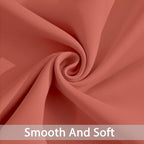 Yakamok Curtains 63 Inch Length Coral Orange Room Darkening Blackout Thermal - Image 5