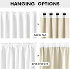 MIULEE 100% Blackout Linen Curtains - Image 5