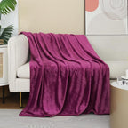JIAHANNHA Purple Throw Blanket Fleece Blanket 60"x80", Super Soft Cozy Plush by JIAHANNHA