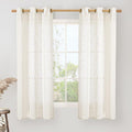 LAMIT Cream Sheer Linen Curtains by LAMIT