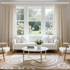 VOIIY Silver Curtain Rods for Windows 72 to 144 Inch, Size:36-144 Inch - Image 2
