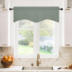 NICETOWN 2 Panels Bedroom Blackout Valance Tier - Image 2