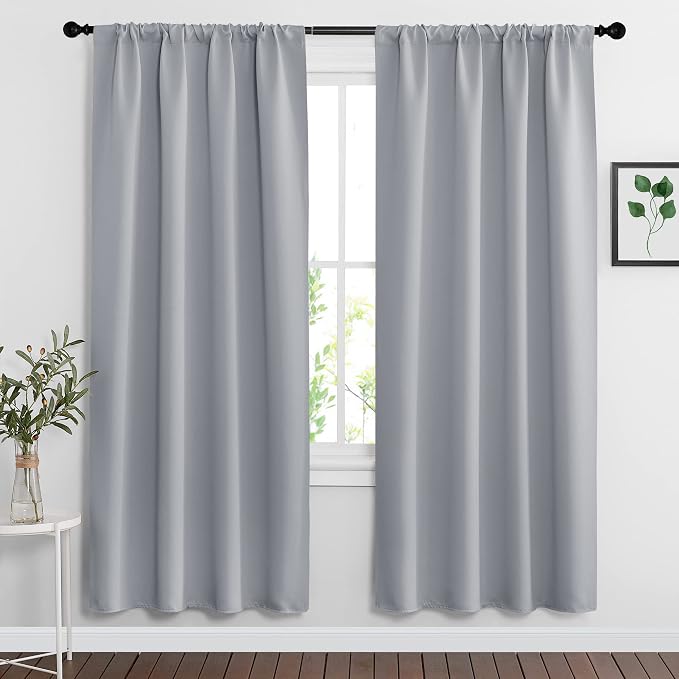 RYB HOME Blackout Curtains for Bedroom Living Room 72 inches Long, Thermal by RYBHOME