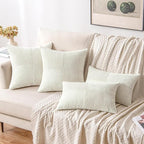 MIULEE White Decorative Throw Pillow Covers 20x20 Inch - Image 4