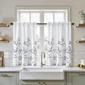 HOMEIDEAS Kitchen Curtains, Short Non-See-Through Privacy 30X36 Inch Length by HOMEIDEAS