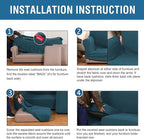 H.VERSAILTEX 4 Piece Stretch Sofa Covers - Image 7