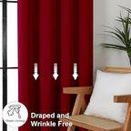 Simplebrand Ava Red Blackout Curtains - Image 7