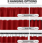 Deconovo Red Curtains for Christmas - Image 2