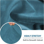 H.VERSAILTEX Velvet Stretch Couch Cushion Cover Plush Cushion Slipcover - Image 5