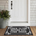 Indoor Door Mat Welcome Mats for Front Door Outdoor Entry Black Doormat - Image 6