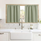 RYB HOME Cafe Blackout Curtains 24 inch Length, RV Curtains by RYBHOME