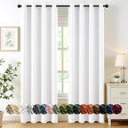 MIULEE Pure White Blackout Curtains by MIULEE