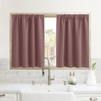 RYB HOME Cafe Blackout Curtains 24 inch Length, RV Curtains by RYBHOME
