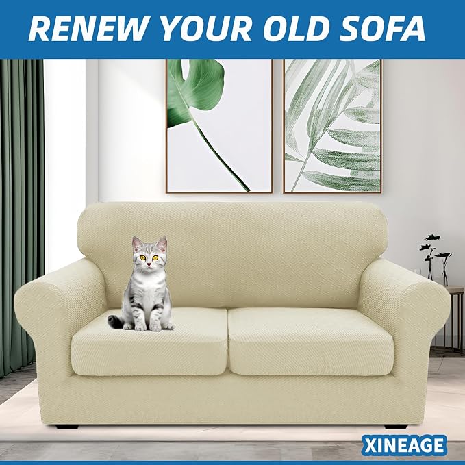 XINEAGE New 3 Pieces Couch Covers - Image 2