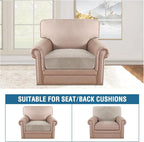 H.VERSAILTEX Velvet Stretch Couch Cushion Cover Plush Cushion Slipcover - Image 3