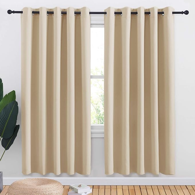 NICETOWN Room Darkening Draperies Window Curtain Panels, Thermal Insulated by NICETOWN
