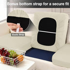 hyha 8Pcs Patio Cushion Covers, Stretch Outdoor Couch Cushion Covers Replacement - Image 4