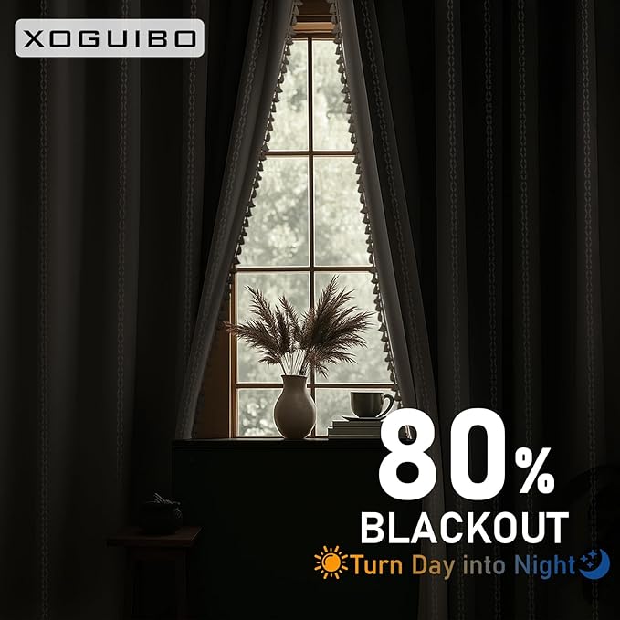 Boho 80% Blackout Curtains - Image 3