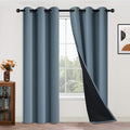 Yakamok Full Blackout Curtains 84 Inches Long, 2 Thick Layers Grommet Top by Yakamok