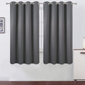 LEMOMO Grey Bedroom Blackout Curtains/52 x 63 Inch Long/Set of 2 Curtain by Lemomo