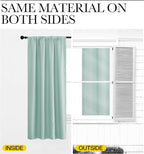 NICETOWN Blackout Curtains for Living Curtains, Aqua Blue, 52 by 63 Inch - Image 5