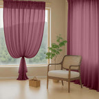 Extra Wide Sheer Curtains for Windows 108 inches Long, Lightweight Light - Image 8
