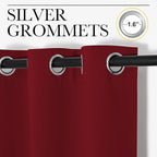 NICETOWN Christmas Window Curtains Blackout Drapes, Thermal Insulated Solid - Image 3