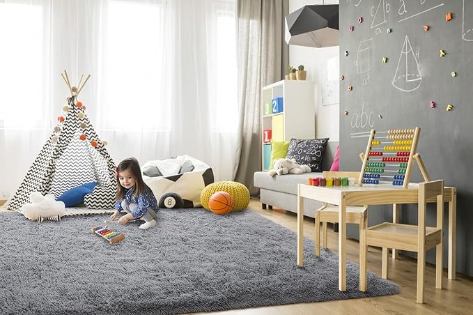 TWINNIS Super Soft Shaggy Rugs Fluffy Carpets, 6x9 Feet, Indoor Modern Plush - Image 4