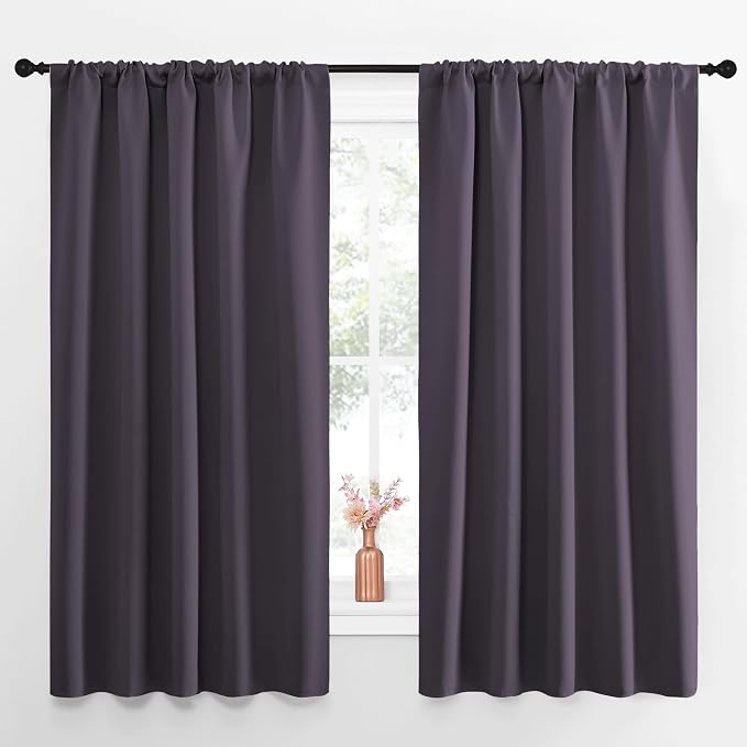 NICETOWN Blackout Curtains for Living Curtains, 52 by 63 Inch, Window Treatment by NICETOWN