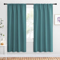 NICETOWN Blackout Curtains for Living Curtains, Sea Teal, 2 Panels, 42 by 72 by NICETOWN