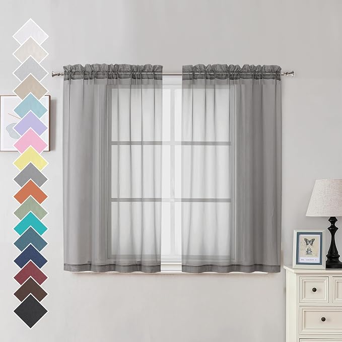 OVZME Voile Sheer Curtains by OVZME
