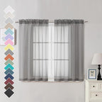 OVZME Voile Sheer Curtains by OVZME