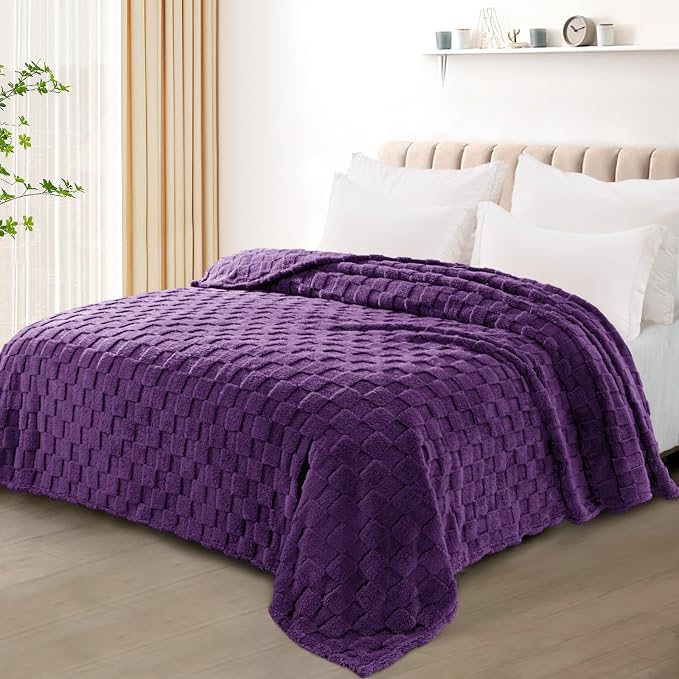 Exclusivo Mezcla King Size Flannel Fleece Blanket, Super Soft and Warm - Image 2