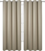 LEMOMO Beige Thermal Blackout Curtains/52 x 95 Inch/Set of 2 Panels Room - Image 2