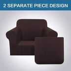 H.VERSAILTEX 2-Pieces Chair Cover Slipcover Furniture Protector Armchair Cover - Image 3