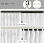 IVAPUPU 90 Inch Linen Curtains for Living Room, Pinch Pleated Curtain Linen - Image 3