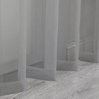Aiyufeng Charcoal Grey Sheer Curtains 36 inches Long 2 Panels Set, Short Sheer - Image 7