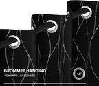 Deconovo Blackout Curtains 63 Inch Length 2 Panels Set, Thermal Insulated Noise - Image 8