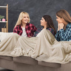 Buryeah 12 Pcs Flannel Throw Blanket Bulk 50 x 60 in Sleepover Blanket Outdoor - Image 4